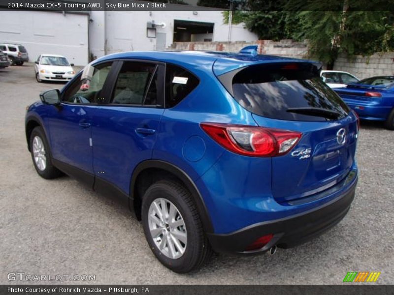 Sky Blue Mica / Black 2014 Mazda CX-5 Touring AWD