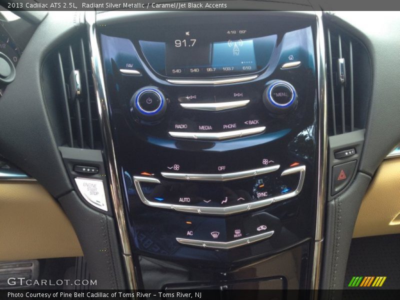 Radiant Silver Metallic / Caramel/Jet Black Accents 2013 Cadillac ATS 2.5L