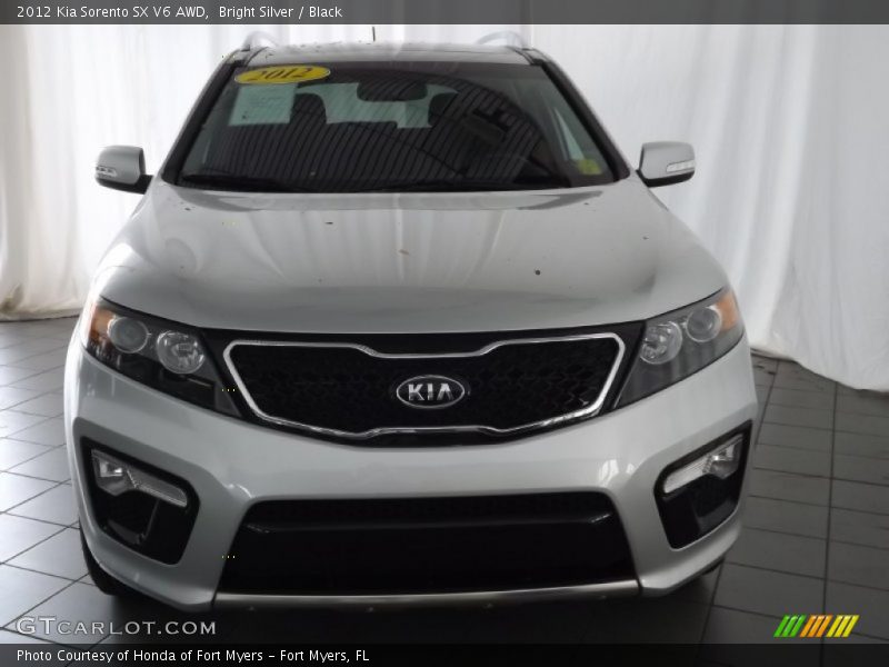Bright Silver / Black 2012 Kia Sorento SX V6 AWD
