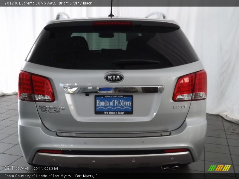 Bright Silver / Black 2012 Kia Sorento SX V6 AWD
