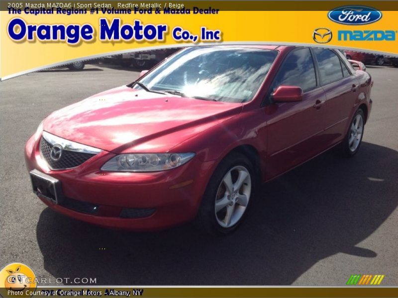 Redfire Metallic / Beige 2005 Mazda MAZDA6 i Sport Sedan