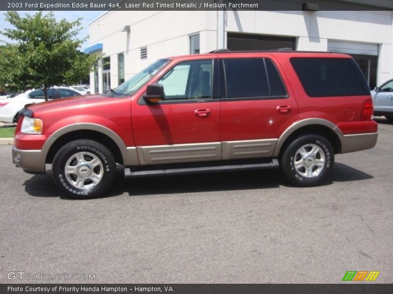 Laser Red Tinted Metallic / Medium Parchment 2003 Ford Expedition Eddie Bauer 4x4