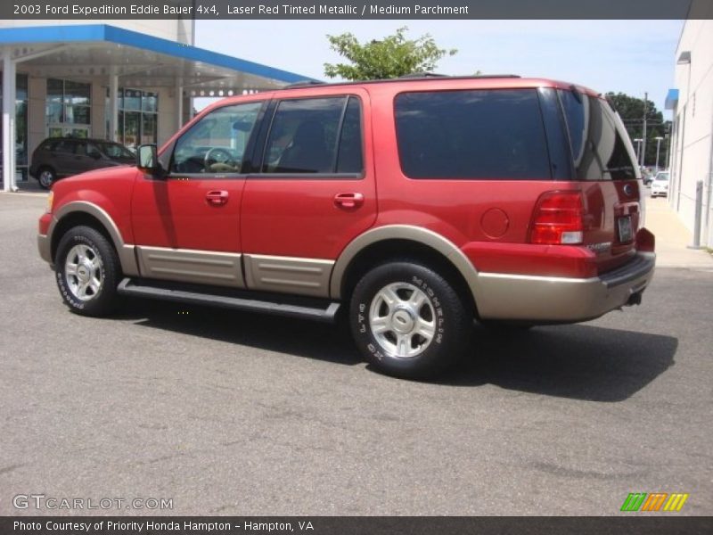 Laser Red Tinted Metallic / Medium Parchment 2003 Ford Expedition Eddie Bauer 4x4