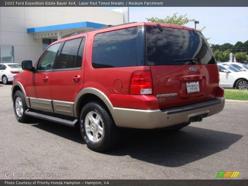 Laser Red Tinted Metallic / Medium Parchment 2003 Ford Expedition Eddie Bauer 4x4