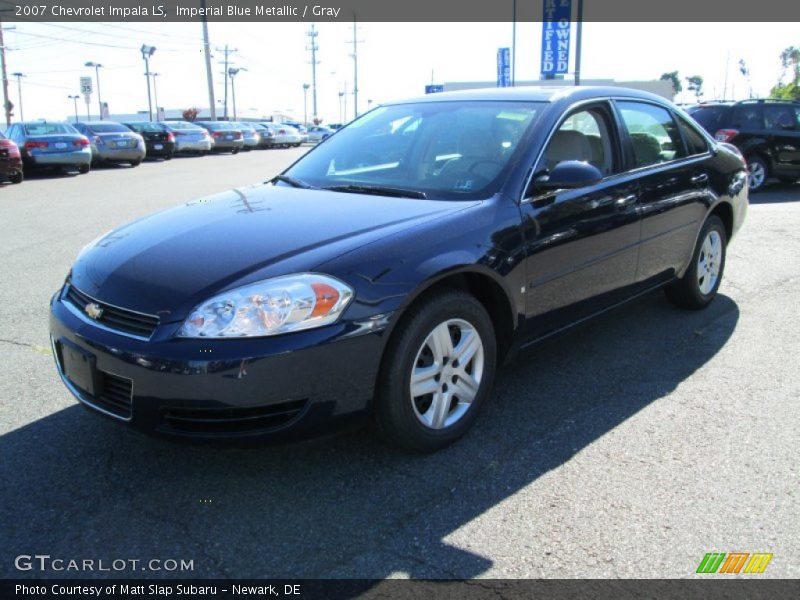 Imperial Blue Metallic / Gray 2007 Chevrolet Impala LS