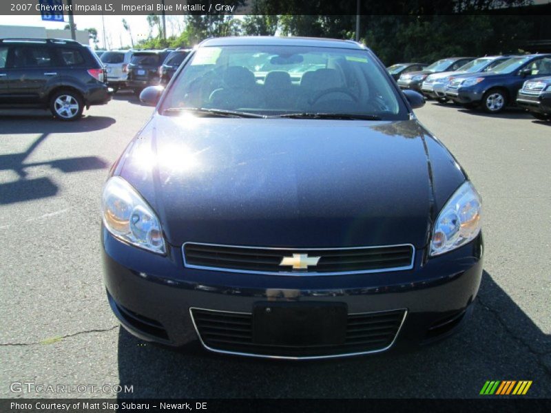 Imperial Blue Metallic / Gray 2007 Chevrolet Impala LS