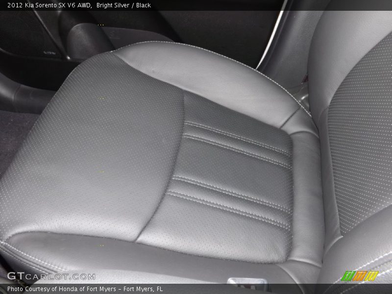 Bright Silver / Black 2012 Kia Sorento SX V6 AWD