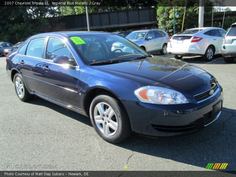 Imperial Blue Metallic / Gray 2007 Chevrolet Impala LS
