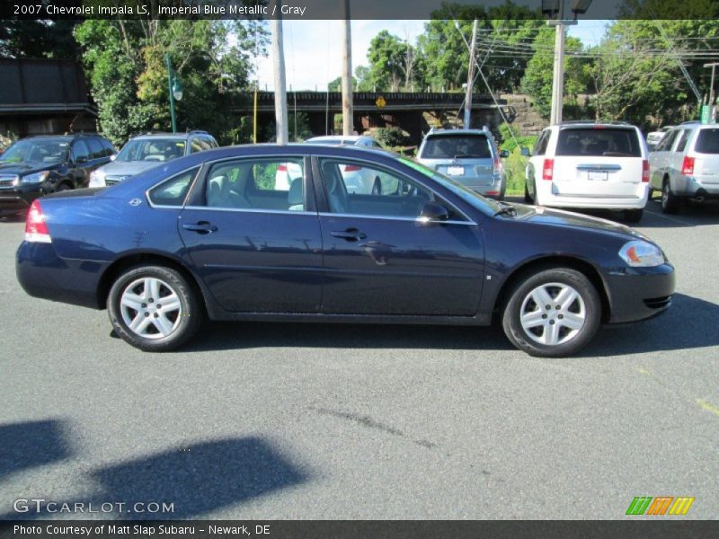 Imperial Blue Metallic / Gray 2007 Chevrolet Impala LS