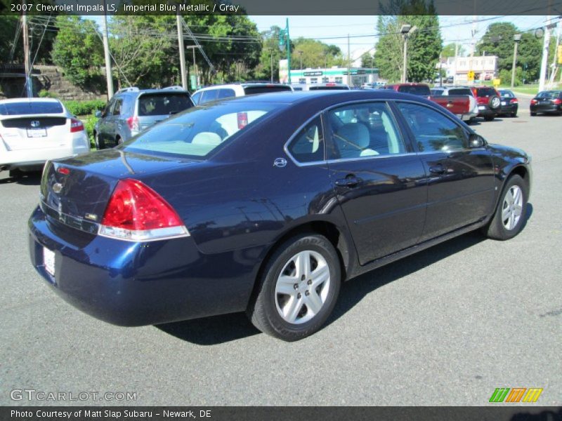 Imperial Blue Metallic / Gray 2007 Chevrolet Impala LS