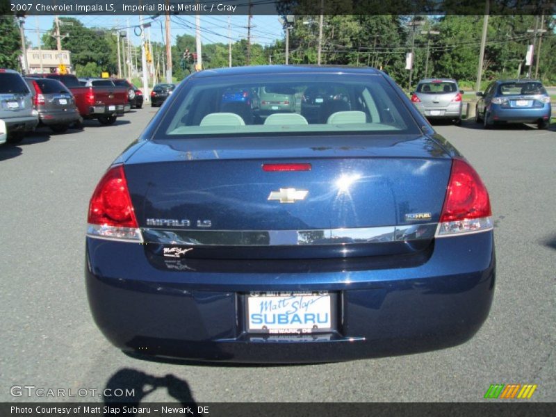 Imperial Blue Metallic / Gray 2007 Chevrolet Impala LS