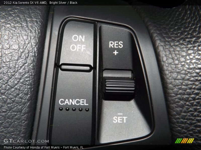 Bright Silver / Black 2012 Kia Sorento SX V6 AWD