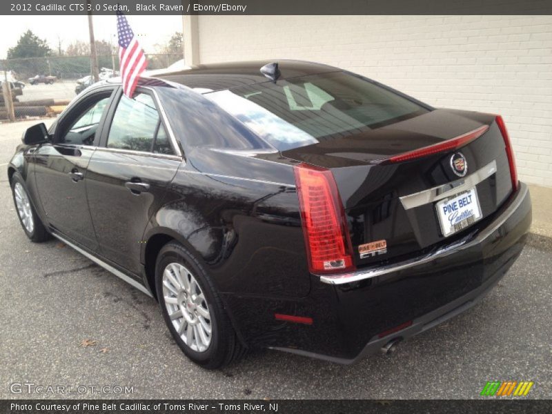 Black Raven / Ebony/Ebony 2012 Cadillac CTS 3.0 Sedan