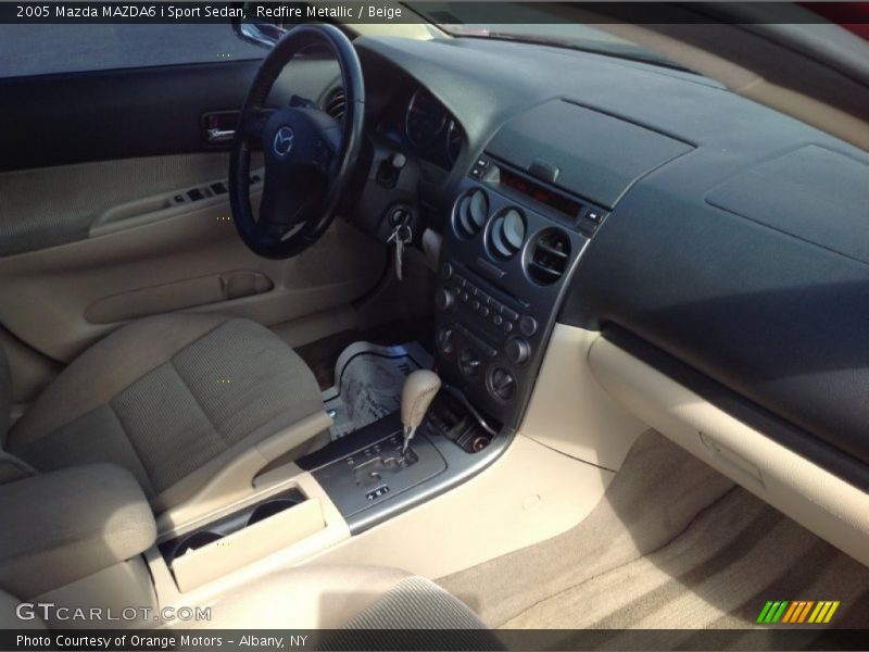 Redfire Metallic / Beige 2005 Mazda MAZDA6 i Sport Sedan