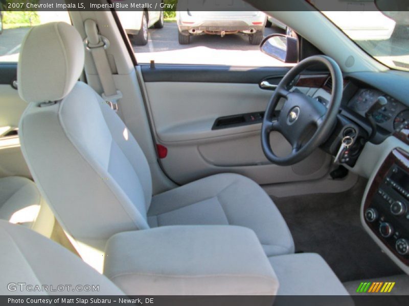 Imperial Blue Metallic / Gray 2007 Chevrolet Impala LS