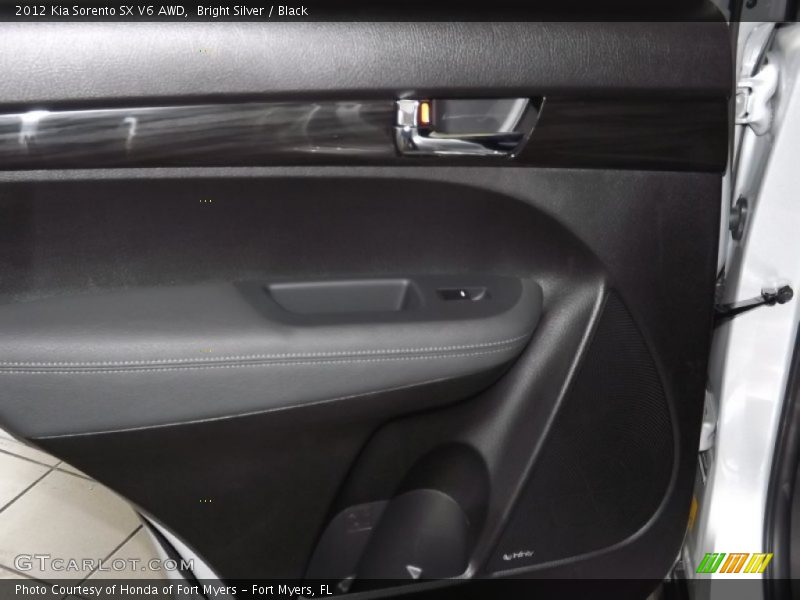 Bright Silver / Black 2012 Kia Sorento SX V6 AWD