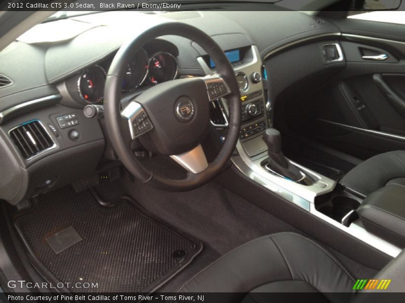 Black Raven / Ebony/Ebony 2012 Cadillac CTS 3.0 Sedan