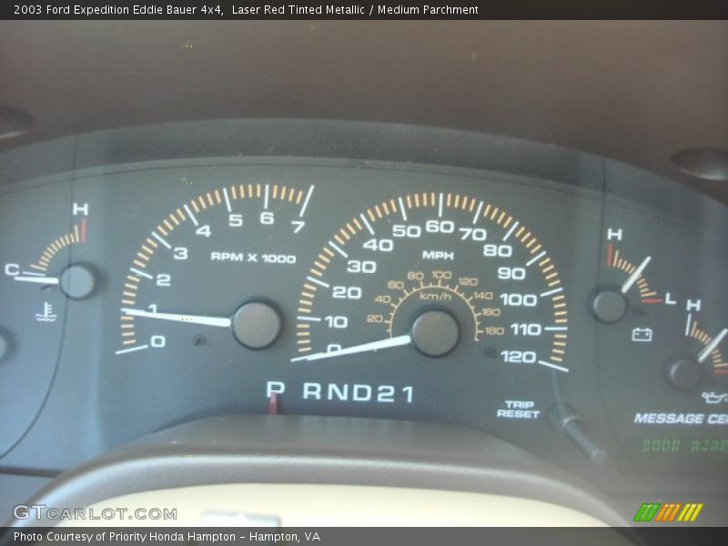 Laser Red Tinted Metallic / Medium Parchment 2003 Ford Expedition Eddie Bauer 4x4