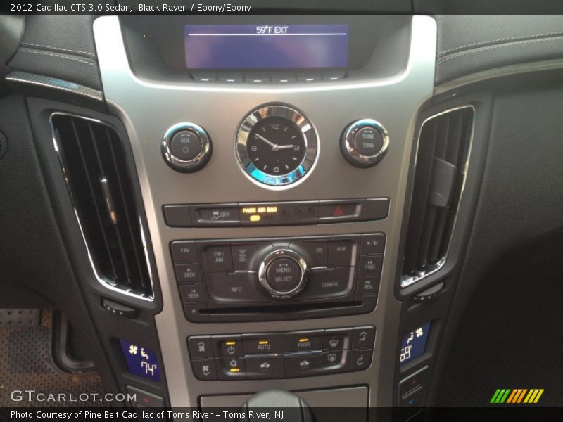 Black Raven / Ebony/Ebony 2012 Cadillac CTS 3.0 Sedan