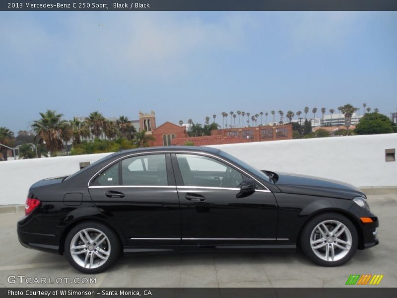 Black / Black 2013 Mercedes-Benz C 250 Sport