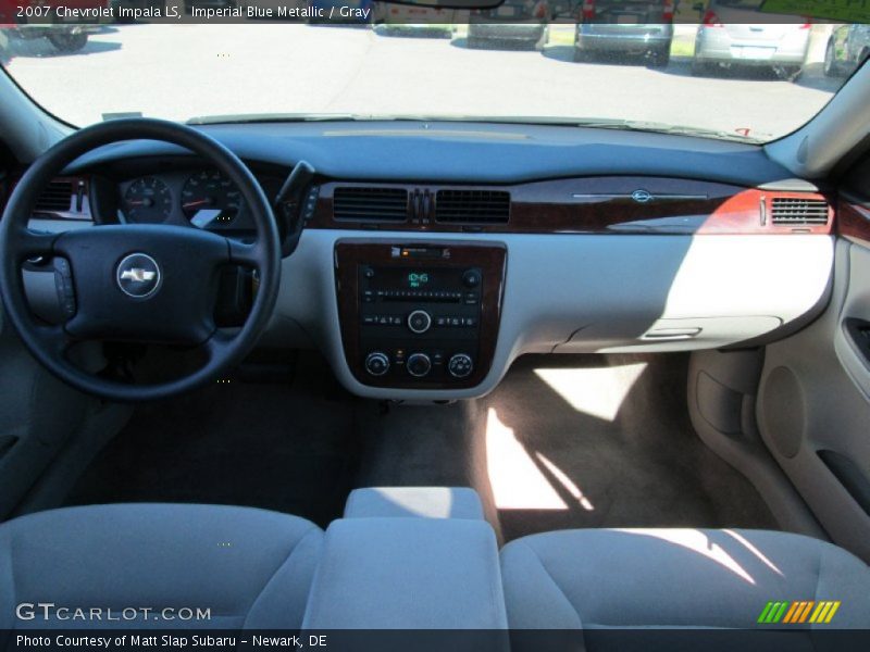 Imperial Blue Metallic / Gray 2007 Chevrolet Impala LS