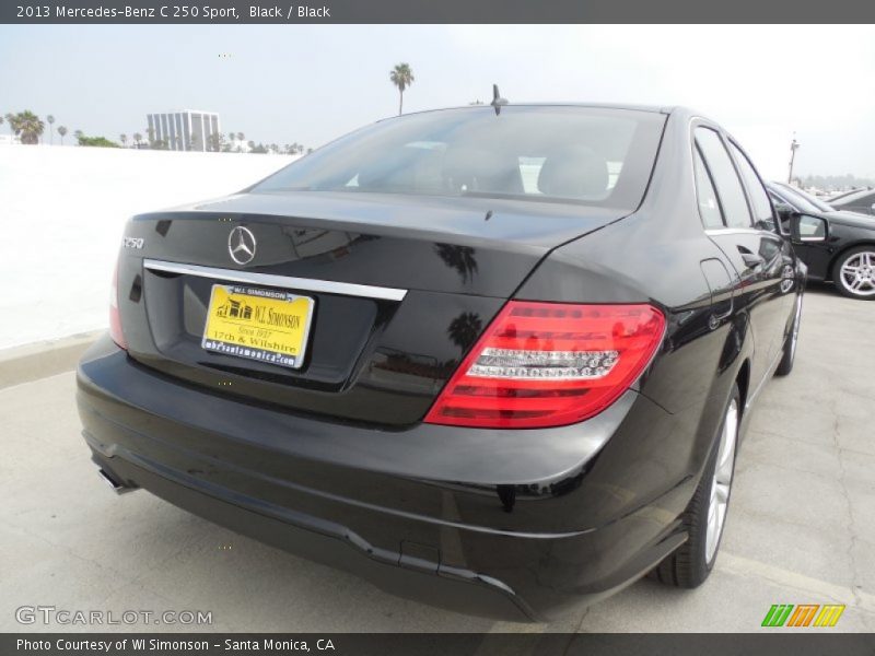 Black / Black 2013 Mercedes-Benz C 250 Sport