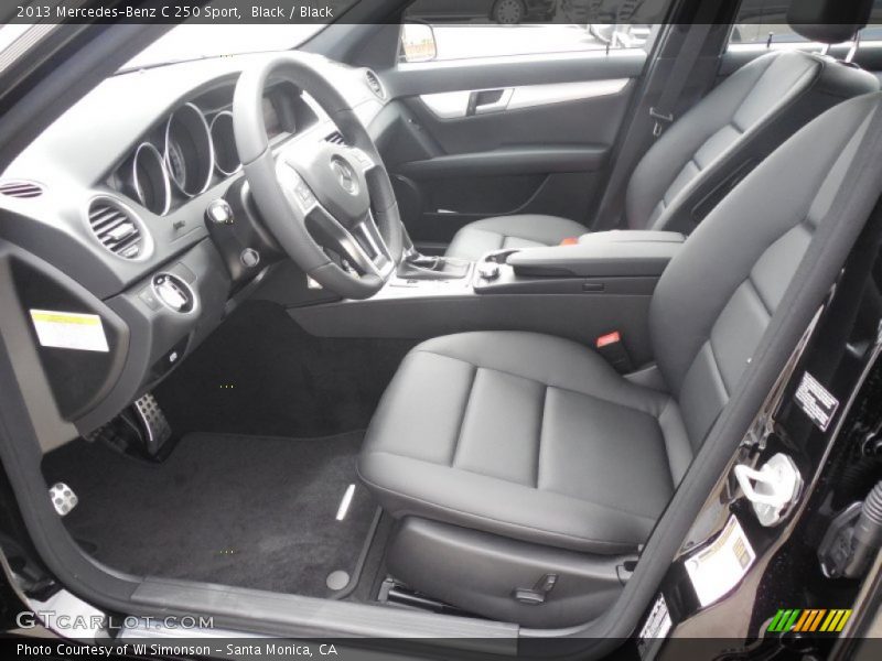 Black / Black 2013 Mercedes-Benz C 250 Sport