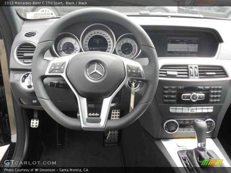 Black / Black 2013 Mercedes-Benz C 250 Sport