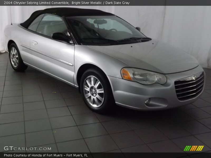 Bright Silver Metallic / Dark Slate Gray 2004 Chrysler Sebring Limited Convertible