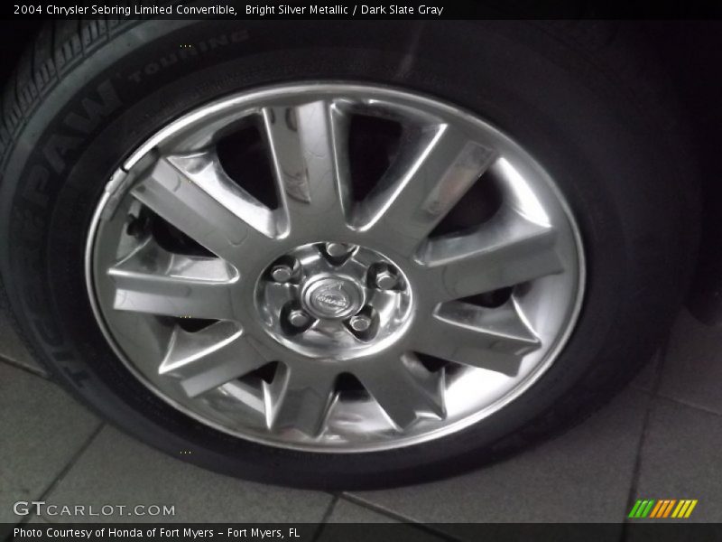 Bright Silver Metallic / Dark Slate Gray 2004 Chrysler Sebring Limited Convertible
