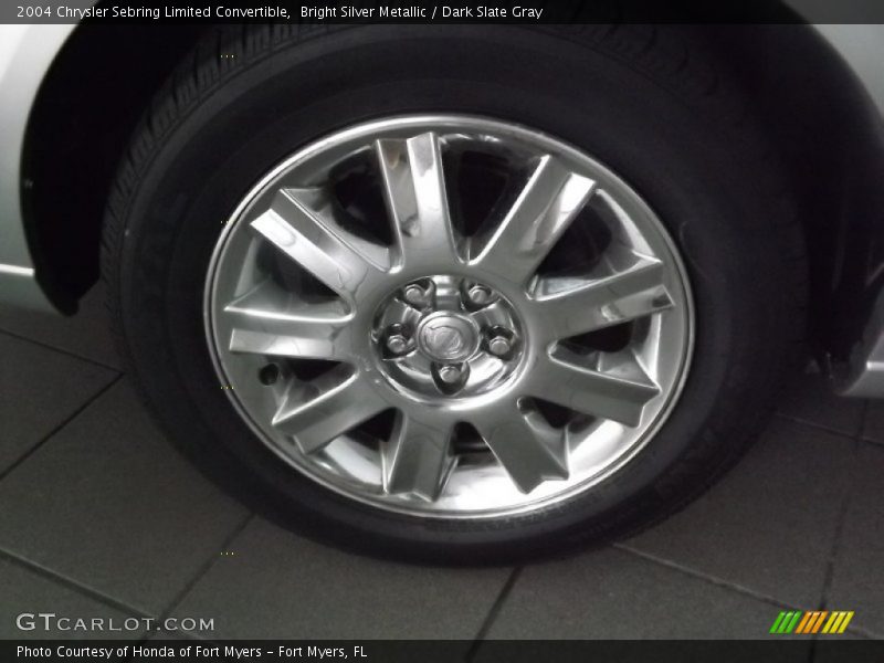 Bright Silver Metallic / Dark Slate Gray 2004 Chrysler Sebring Limited Convertible