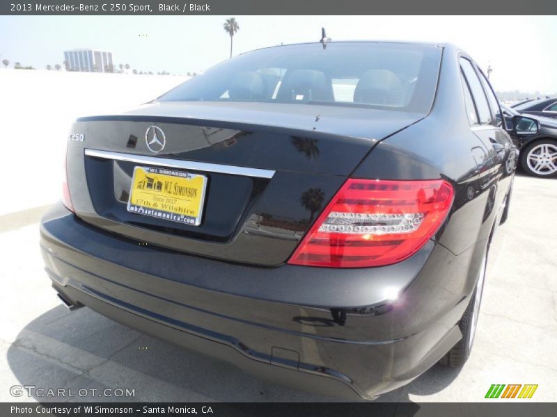 Black / Black 2013 Mercedes-Benz C 250 Sport