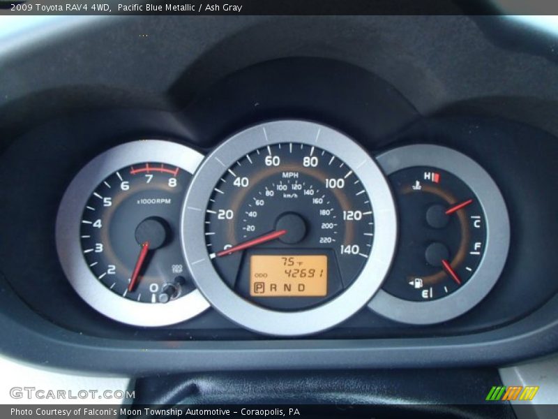 Pacific Blue Metallic / Ash Gray 2009 Toyota RAV4 4WD