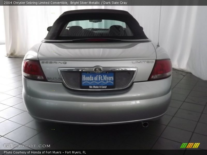 Bright Silver Metallic / Dark Slate Gray 2004 Chrysler Sebring Limited Convertible