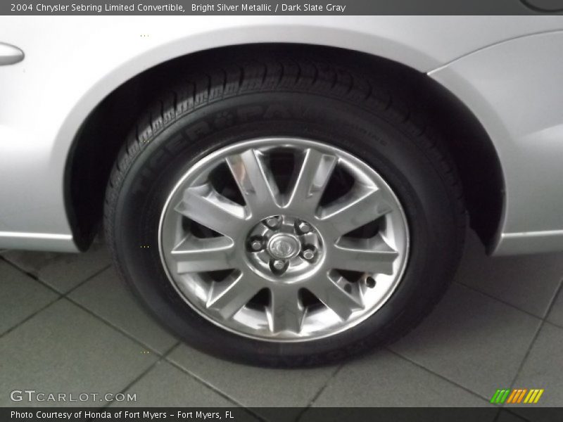 Bright Silver Metallic / Dark Slate Gray 2004 Chrysler Sebring Limited Convertible