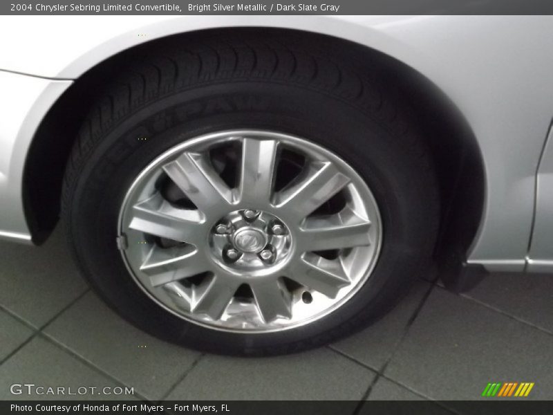 Bright Silver Metallic / Dark Slate Gray 2004 Chrysler Sebring Limited Convertible
