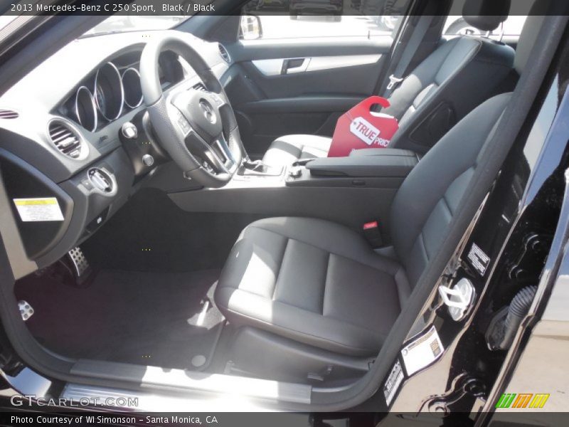 Black / Black 2013 Mercedes-Benz C 250 Sport