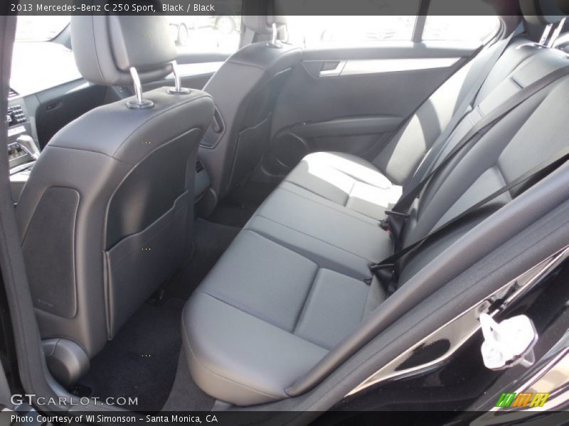 Black / Black 2013 Mercedes-Benz C 250 Sport