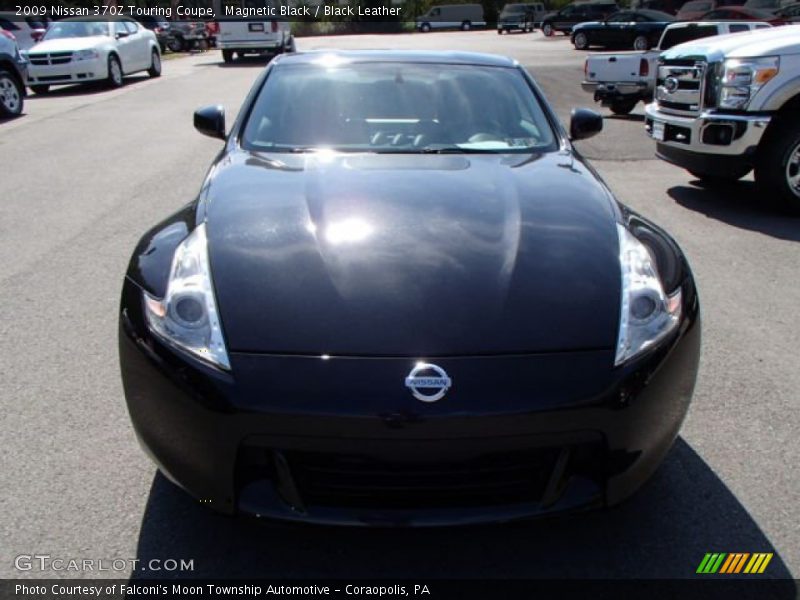 Magnetic Black / Black Leather 2009 Nissan 370Z Touring Coupe