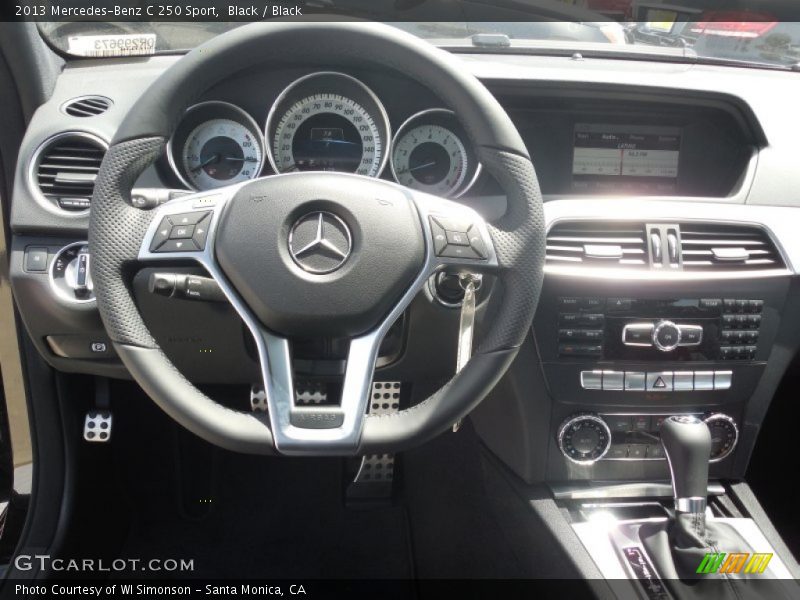 Black / Black 2013 Mercedes-Benz C 250 Sport