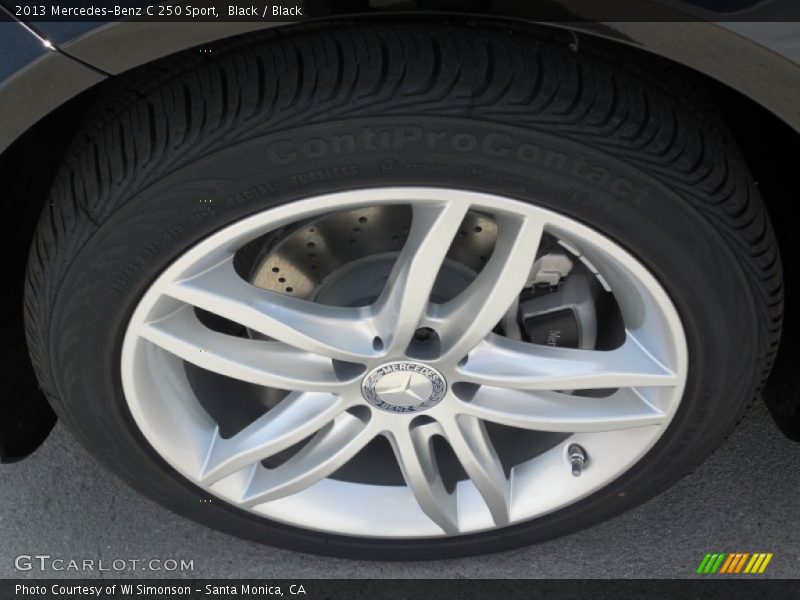 Black / Black 2013 Mercedes-Benz C 250 Sport