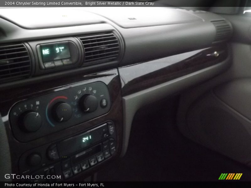 Bright Silver Metallic / Dark Slate Gray 2004 Chrysler Sebring Limited Convertible