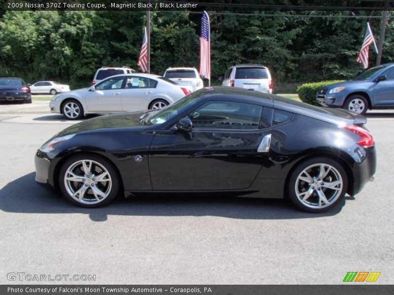 Magnetic Black / Black Leather 2009 Nissan 370Z Touring Coupe