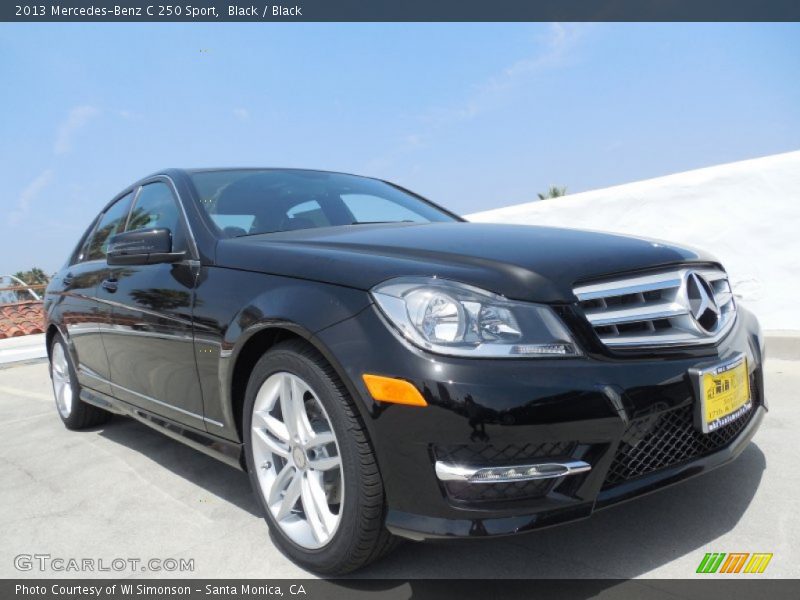 Black / Black 2013 Mercedes-Benz C 250 Sport