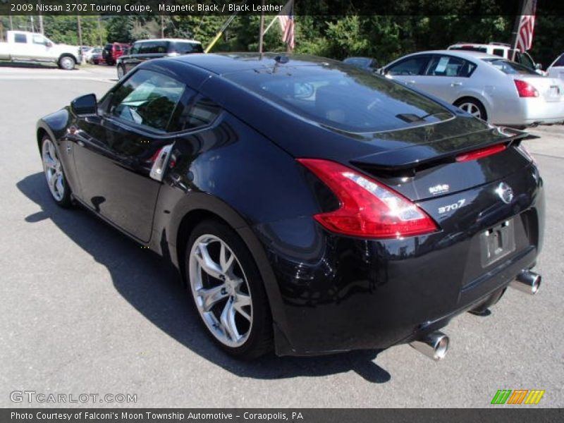 Magnetic Black / Black Leather 2009 Nissan 370Z Touring Coupe