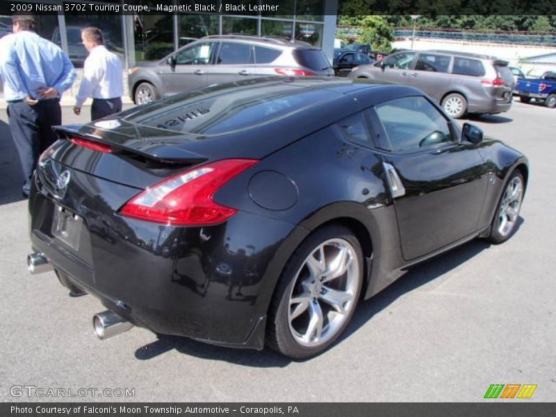 Magnetic Black / Black Leather 2009 Nissan 370Z Touring Coupe