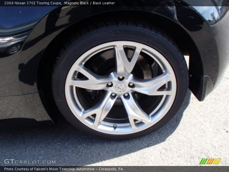 Magnetic Black / Black Leather 2009 Nissan 370Z Touring Coupe