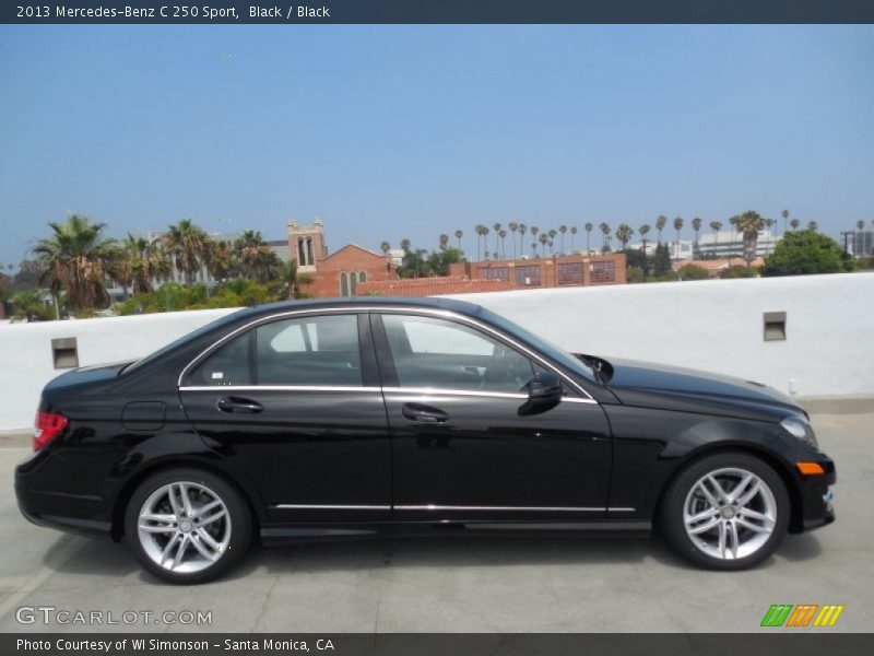 Black / Black 2013 Mercedes-Benz C 250 Sport
