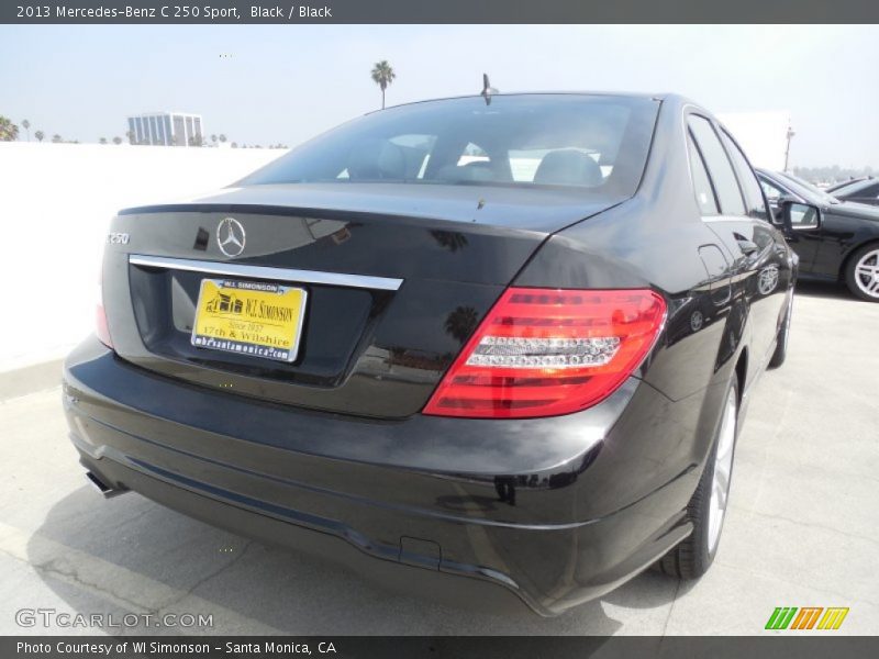 Black / Black 2013 Mercedes-Benz C 250 Sport