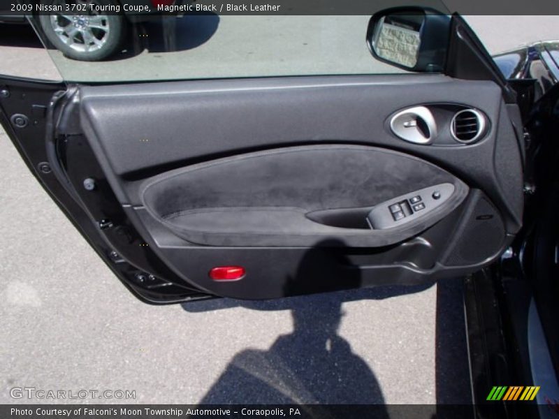 Magnetic Black / Black Leather 2009 Nissan 370Z Touring Coupe